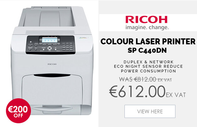 Ricoh SP C440DN A4 Colour Laser Printer Duplex Network