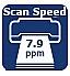 Scan Speed 7.9 pages per minute