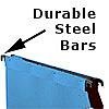 durable elba polypro lateral file steel bars