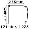 275mm lateral file 12" deep base 