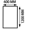school table rectangular 1200mmx600mm