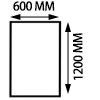 school table rectangular 1200mmx600mm