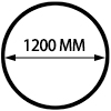 school table round 1200mm diameter