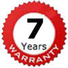 7 years warranty