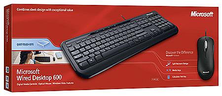 Microsoft Wired Desktop 600 Keyboard/Mouse Set